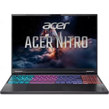 Acer Nitro 16 AN16-A91-R48M spelbärbar dator, 16 inch WQXGA IPS 240Hz, AMD Ryzen 9 9955HX3D, 16GB DDR5, 1TB SSD, GeForce RTX 5070 Ti 12GB, Windows 11 Home