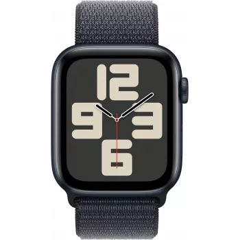 Apple Watch SE 2 GPS + Cellular 44mm, midnatt, Sport Loop (MRHC3ET/A)