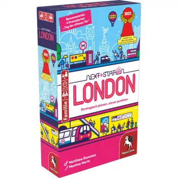 PEGASUS Next Station London – Flip-and-Write-brädspel, 1–4 spelare, från 8 år