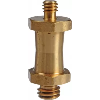 Manfrotto 037 vändbar kamera-skruvadapter 1/4 inch-20 till 3/8 inch-16 förnicklad mässing