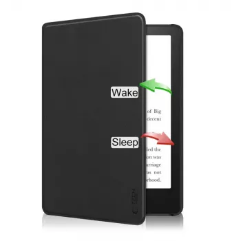 Tech-Protect SmartCase folio-skal för Kindle Paperwhite 11:e generationen / Signature Edition - svart