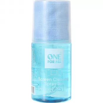 One For All CS4020 skärmrengöringsset med 200 ml spray och mikrofiberduk