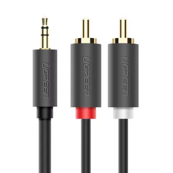 Ugreen 2x RCA to 3.5mm Audio Cable 1.5m Black