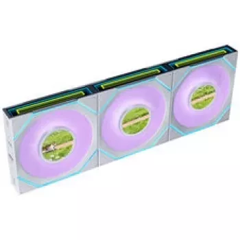 Lian Li UNI FAN SL-INF 120 FLEX trådlös ARGB Reverse Blade 120 mm fläkt, 3-pack, vit