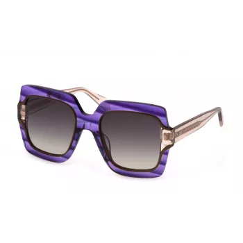JUST CAVALLI damsolglasögon Butterfly SJC023V5309N5 - Havanna acetatbåge med grå gradientglas