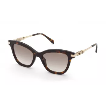 ZADIG & VOLTAIRE damsolglasögon SZV451 Havana acetat med gradientbruna glas, 52/19/140 mm