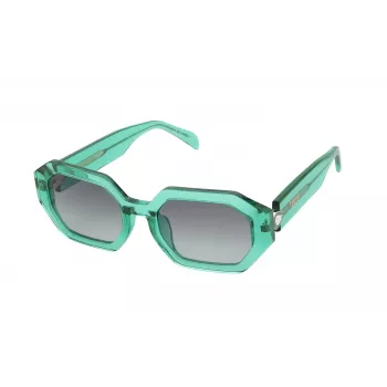 TOUS damsolglasögon STOB83S5302GN – geometrisk acetatbåge med UV400-skydd
