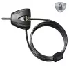 Master Lock Python justerbart kabellås 8417EURDPRO – 1,8 m flätat stål, svart, 2 nycklar