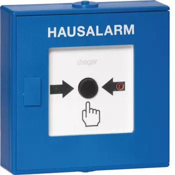 Hager RFM200D trådlös tryckknappsutlösare för Beka larmsystem, vit