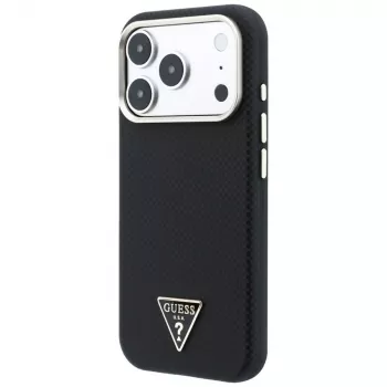Guess Kevlar Triangle Logo MagSafe-skal för iPhone 17 Pro / 18 Pro - svart