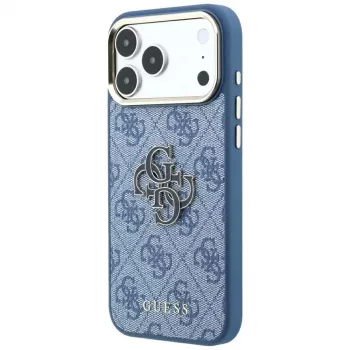 Guess 4G & Big Resin Logo skal för iPhone 17 Pro / 18 Pro - ljusblå