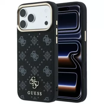 Guess Peony 4G Small Logo MagSafe-skal för iPhone 18 Pro / 17 Pro – svart