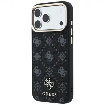 Guess Peony 4G Small Logo MagSafe-skal för Apple iPhone 16 Pro Max / 17 Pro Max - svart