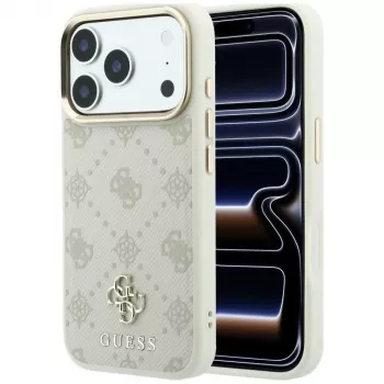 Guess Peony 4G Small Logo MagSafe-skal för iPhone 18 Pro / 17 Pro - beige