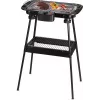 Techwood TBQ-836P elektrisk grill med stativ, 2000W, 36,5 cm förkromad grill, svart
