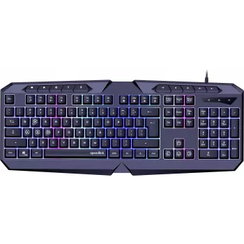 Speedlink Ludicium RGB Rainbow tangentbord, US-layout (SL-670004-BK-US)