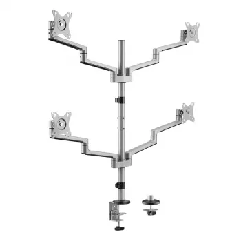 Logilink fyrskärmsfäste, 17-32 inch, aluminium, silver