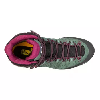 SALEWA Alp Trainer 2 Mid GTX Women's Hiking Boots – Duck Green/Rhododendron – UK 7 (EU 40.5)