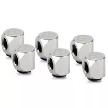 Thermal Grizzly DeltaMate vridled 90° G1/4 inch glansnickel – 6-pack