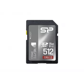 Silicon Power 512GB SDXC UHS-II V60 minneskort - 280MB/s läsning, 150MB/s skrivning