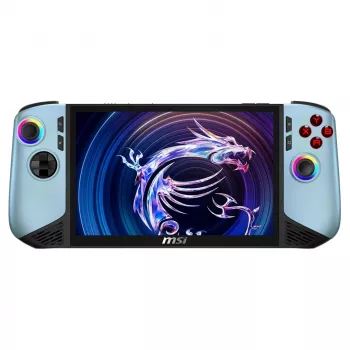 MSI Claw 8 AI+ A2VM Glacier Blue Edition-254PL handhållen spel-PC – Intel Core Ultra 7 258V, 32GB LPDDR5x, 1TB SSD, 20,3 cm (8 inch) FHD 120Hz pekskärm, Intel Arc Graphics, Windows 11 Home