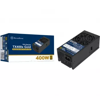SilverStone TX400x Gold 400W 80 PLUS Gold ATX-nätaggregat, svart, 2x PCIe