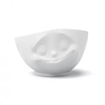 FIFTYEIGHT PRODUCTS Happy Face skål 1000 ml vit porslin