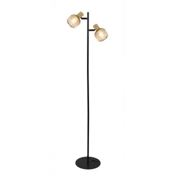 Golvlampa Shadow 2xE14 svart/guld
