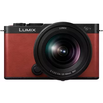 Panasonic Lumix DC-S9 spegellös fullformatskamera med objektiv Lumix S 20-60mm f/3.5-5.6, crimson red (DC-S9KE-R)