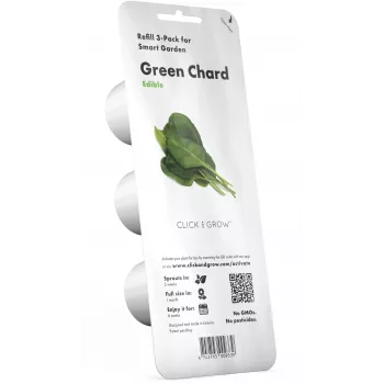 Click & Grow Smart Garden påfyllning grön mangold, 3 odlingskapslar (SGR64X3)