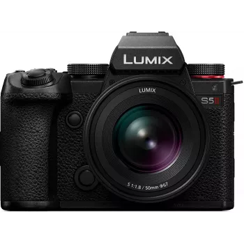 Panasonic Lumix DC-S5 Mark II systemkamera med Lumix S 50mm f/1.8 objektiv - svart