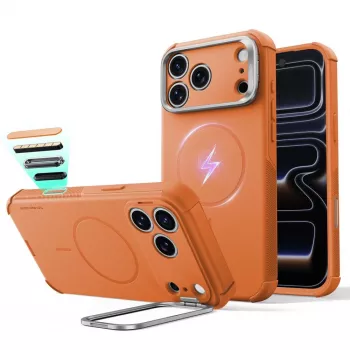 ESR Cyber Tough Kickstand MagSafe-skal för iPhone 17 Pro / 18 Pro – orange