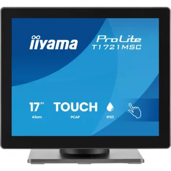 IIYAMA ProLite T1721MSC-B3 17 inch SXGA 5:4 10-punkts touchskärm med HDMI, VGA, USB-hubb och högtalare