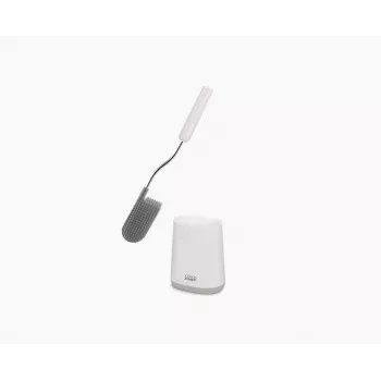 Joseph Joseph Flex Lite toalettborste med hållare vit