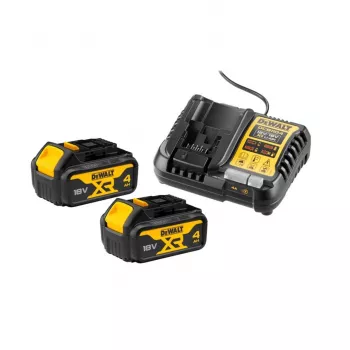 DEWALT DCB1104 18V XR 4A laddare med 2x 4,0Ah litiumjonbatterier set