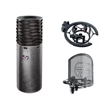 Aston Spirit kondensatormikrofon bundle med stötdämpare och puffskydd