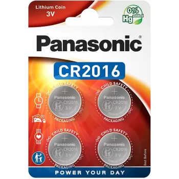 Panasonic CR2016 3V litiumknappcell – 4-pack (CR-2016EL/4B)
