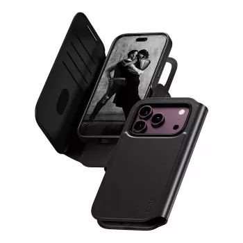 CARE™ by PanzerGlass® Tango 2-i-1 plånboksfodral svart med MagSafe för iPhone 18 Pro / 17 Pro