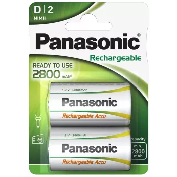 Panasonic uppladdningsbart NiMH-batteri 2800mAh P20P/2B (HHR-1SRE/2B)