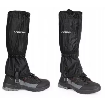 VIKING Triglav damasker S/M svart – vattentäta vandrings- och trekkingdamasker med Aqua Thermo Tex-membran