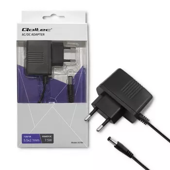Qoltec nätadapter 7,5W 7,5V 1A 5,5x2,1mm