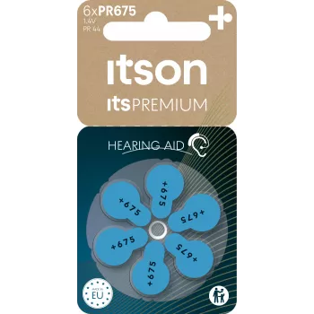 itson itsPREMIUM zink-luft-hörapparatsbatteri PR675IT/6RM (PR675(44)IT/6RM)
