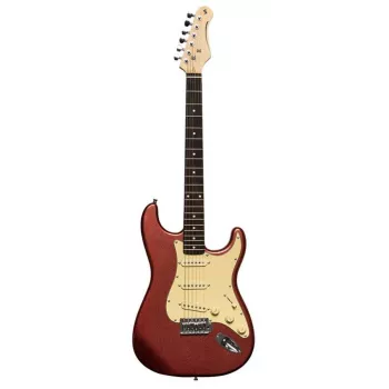 Stagg SES-30 CAR elgitarr - Candy Apple Red