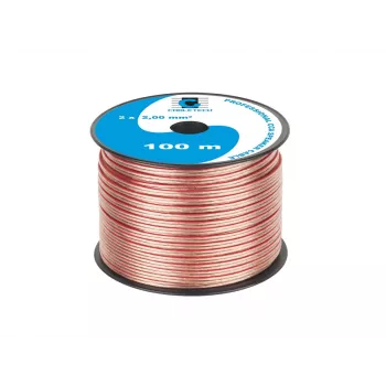 CABLETECH CCA 2,0 mm högtalarkabel 100 m röd/svart