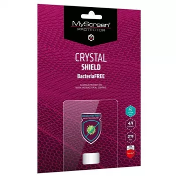 MYSCREEN PROTECTOR MS CRYSTAL BacteriaFREE härdat glasskärmsskydd för Lenovo Tab M8 - 9H-hårdhet, antimikrobiellt, 2.5D rundade kanter, bubbelfri