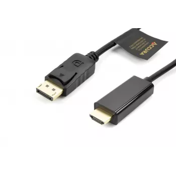 Accura DisplayPort-till-HDMI-kabel 3,0 m 4K@60Hz 18Gbps HDCP 2.2 förgylld svart