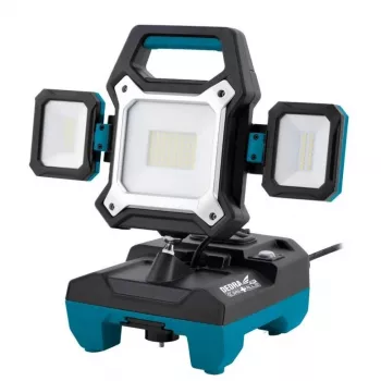 Dedra DED6907H hybrid-LED-verkstadslampa 25W/45W 2500lm/4000lm 18V/230V IP54