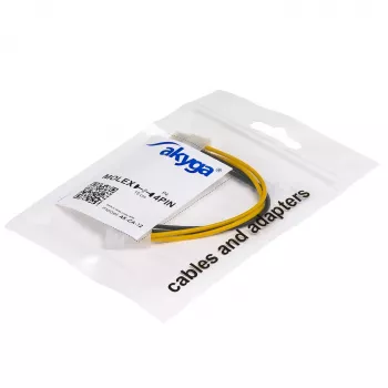 AKYGA AK-CA-12 Molex-till-P4-adapterkabel 15cm
