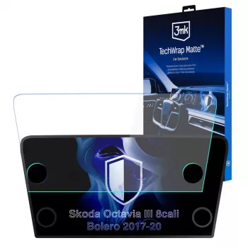 3MK PROTECTION Skoda Octavia III Bolero (2017-2020) TechWrap Matter skärmskyddsfilm för mittkonsolen