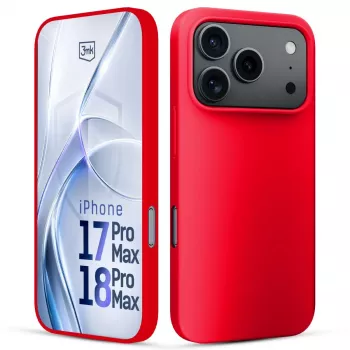3mk Hardy Mellow skal för Apple iPhone 17 Pro Max / 18 Pro Max röd
